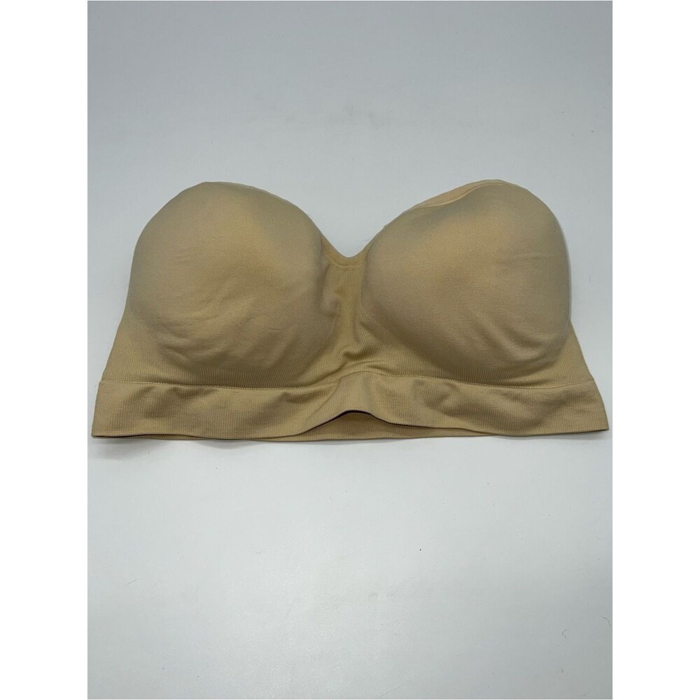 Yummy Seamless Strapless Bandeau Bra - Nude-Size M